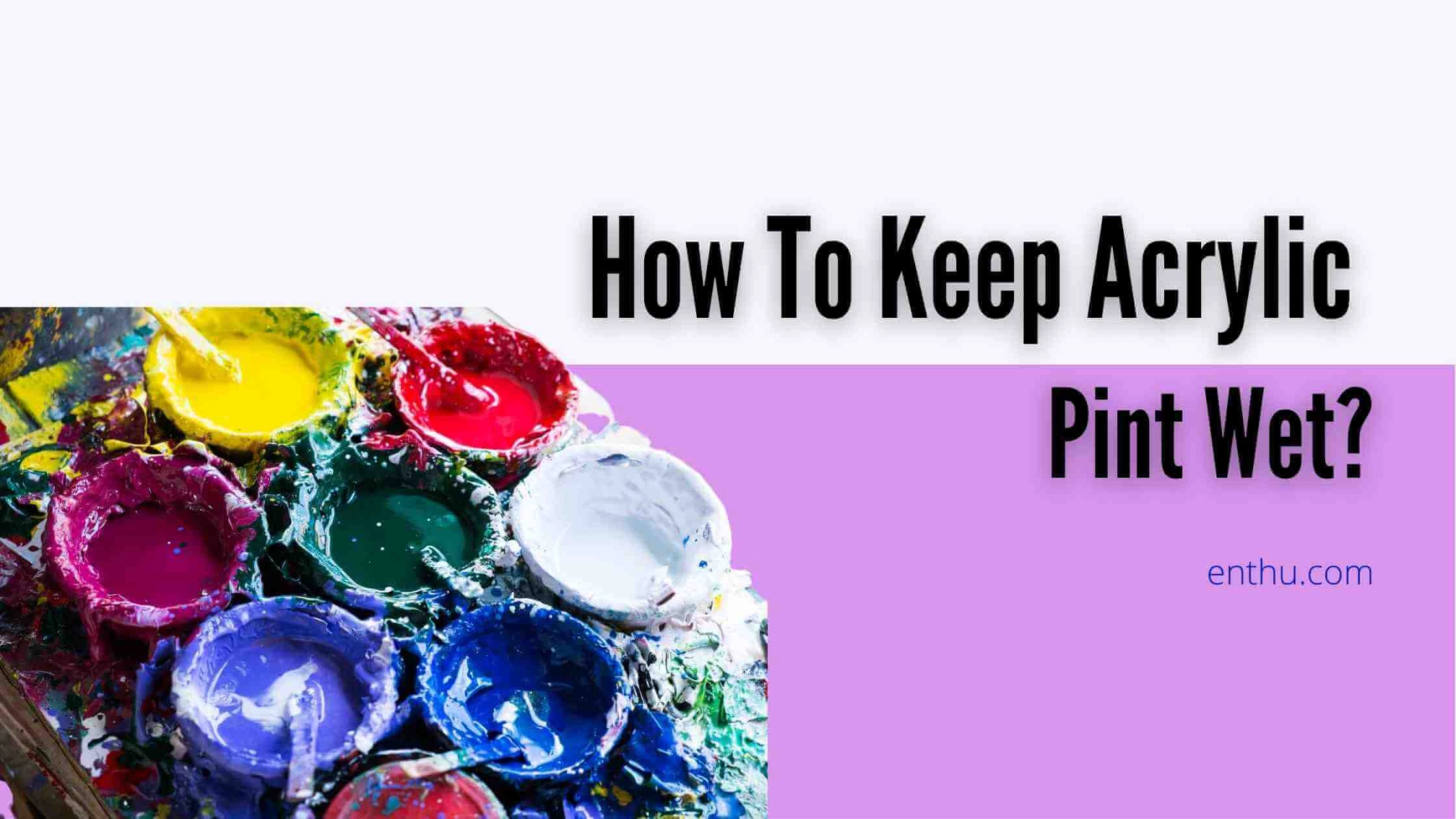 How To Keep Acrylic Paint Wet?