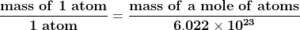 relationship between avogadro's number and periodic table numbers