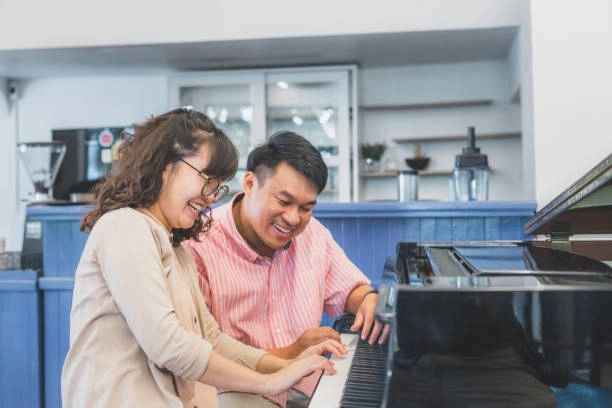 playing piano