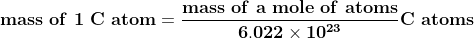 atomic mass calculation