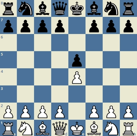 e5 - black openings against e4