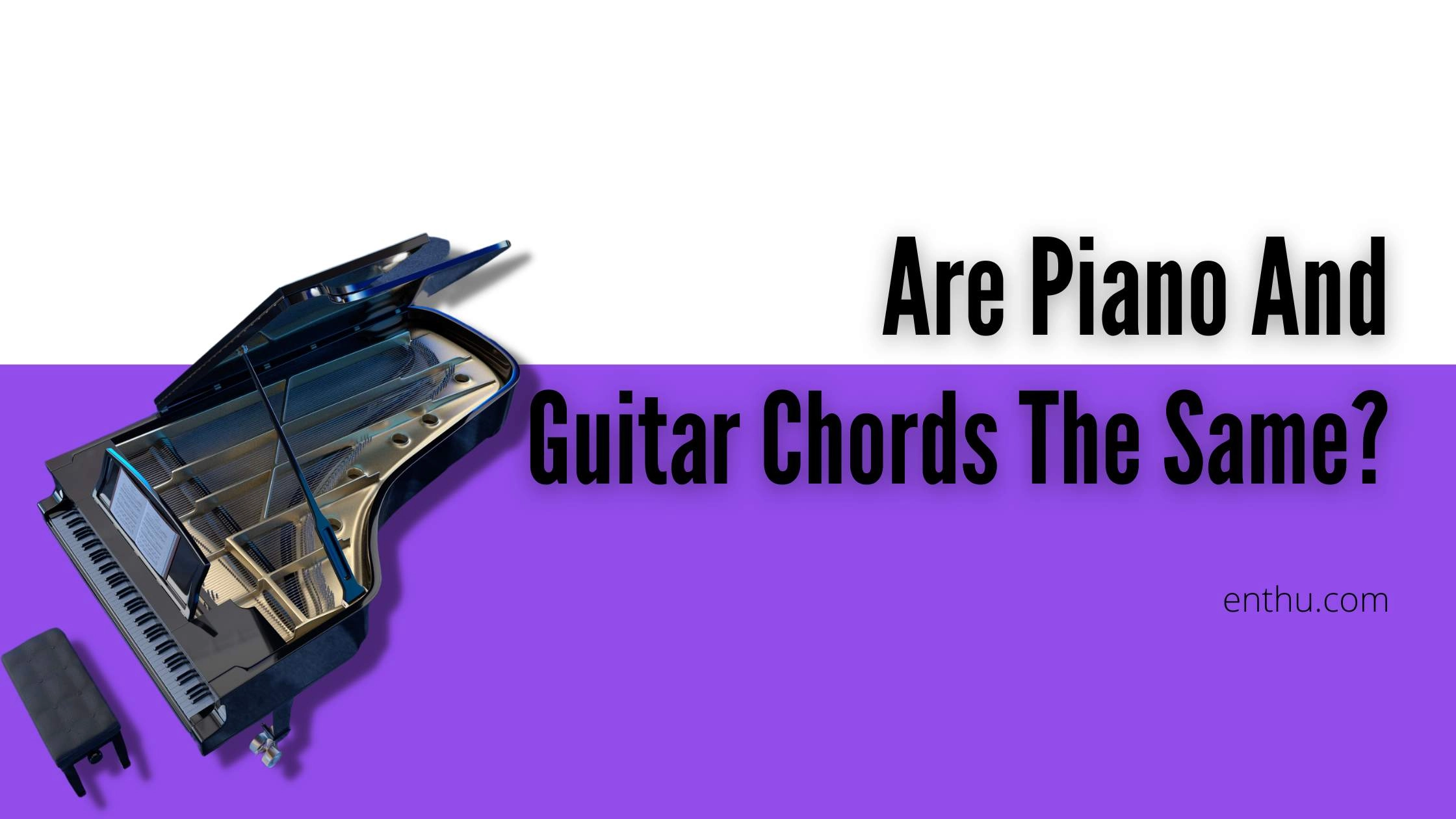 Are Piano and Guitar Chords the same?