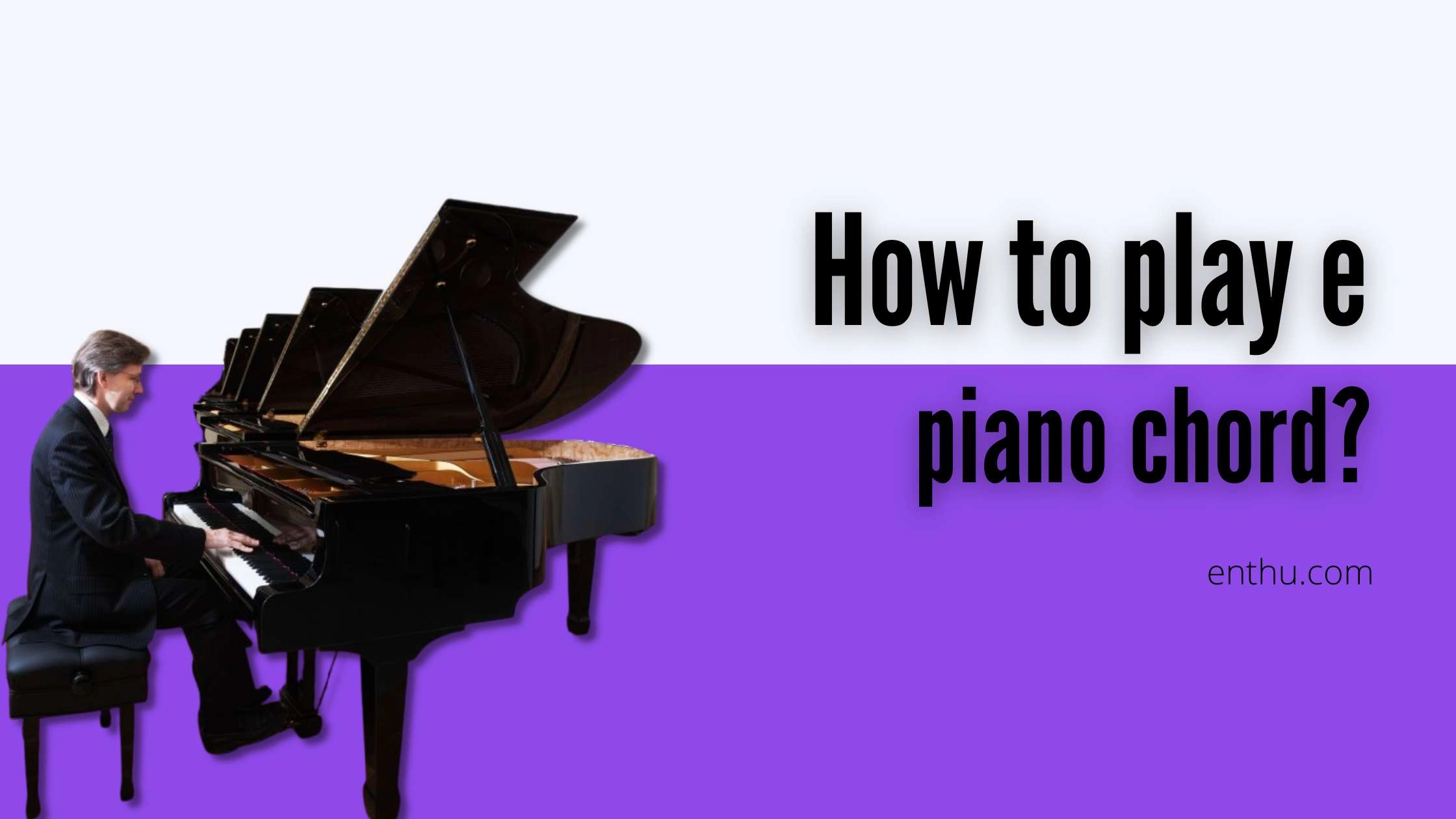 How to play e piano chord?