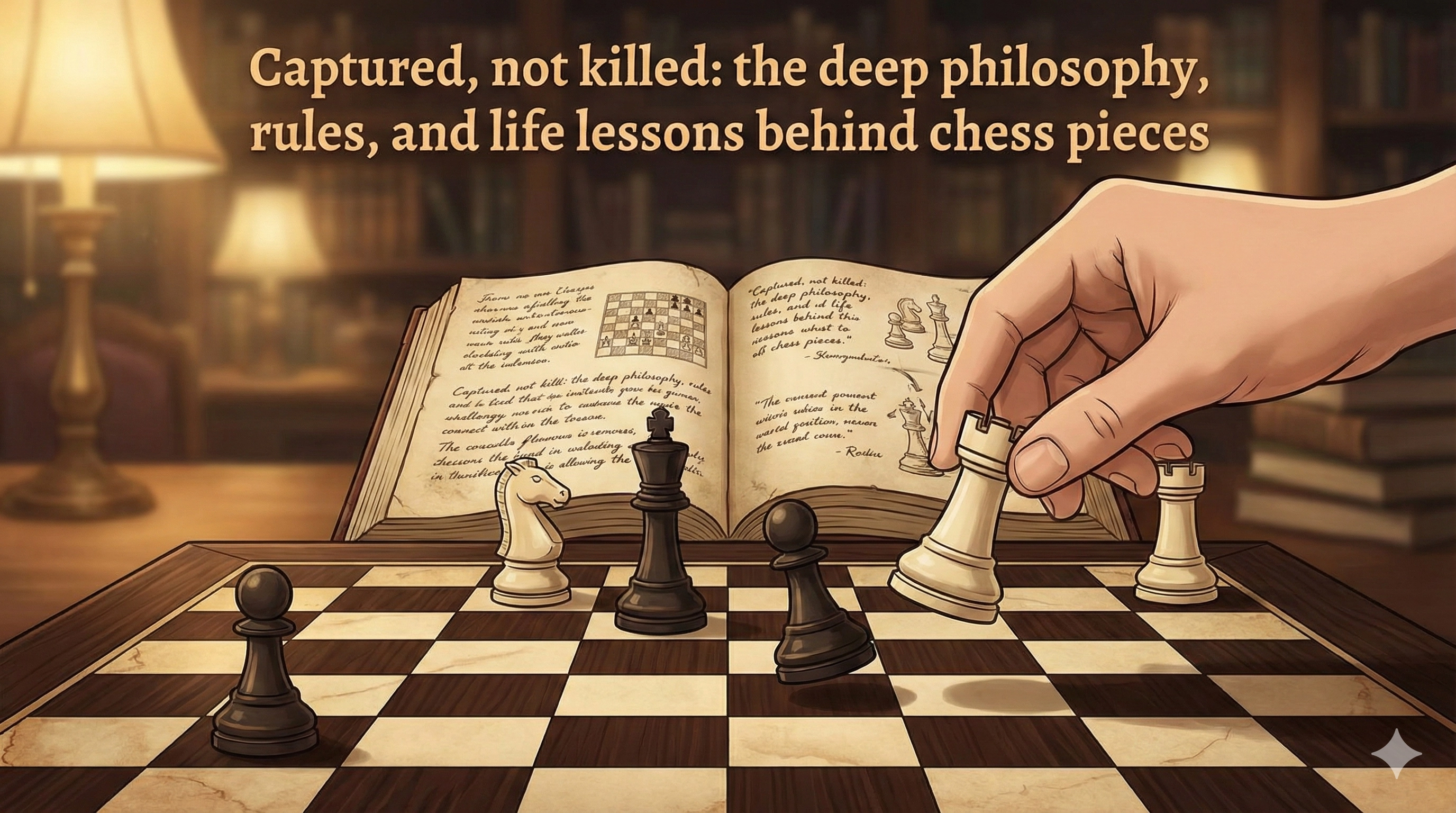 Captured, not killed: the deep philosophy, rules, and life lessons behind chess pieces