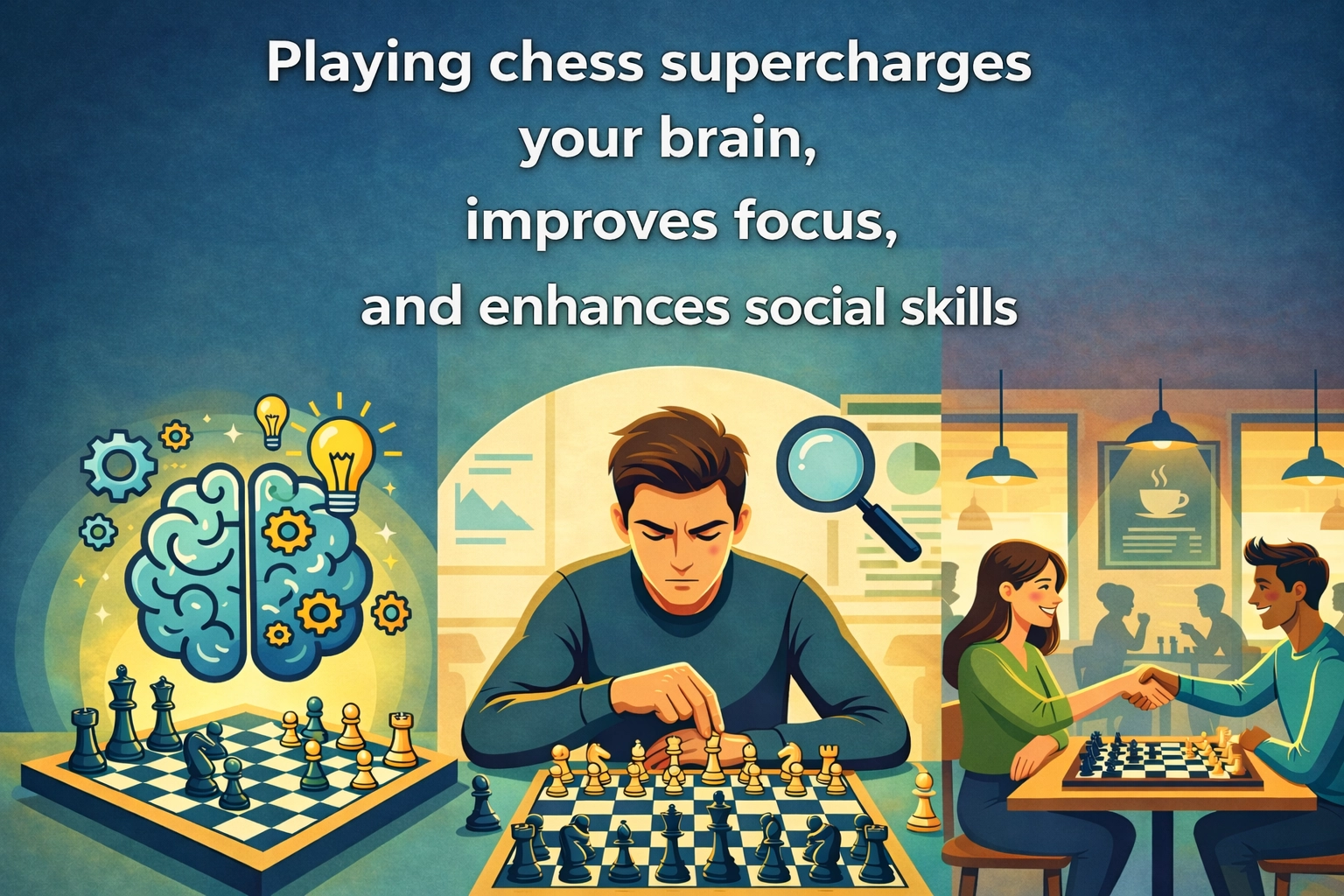 Playing chess supercharges your brain, improves focus, and enhances social skills