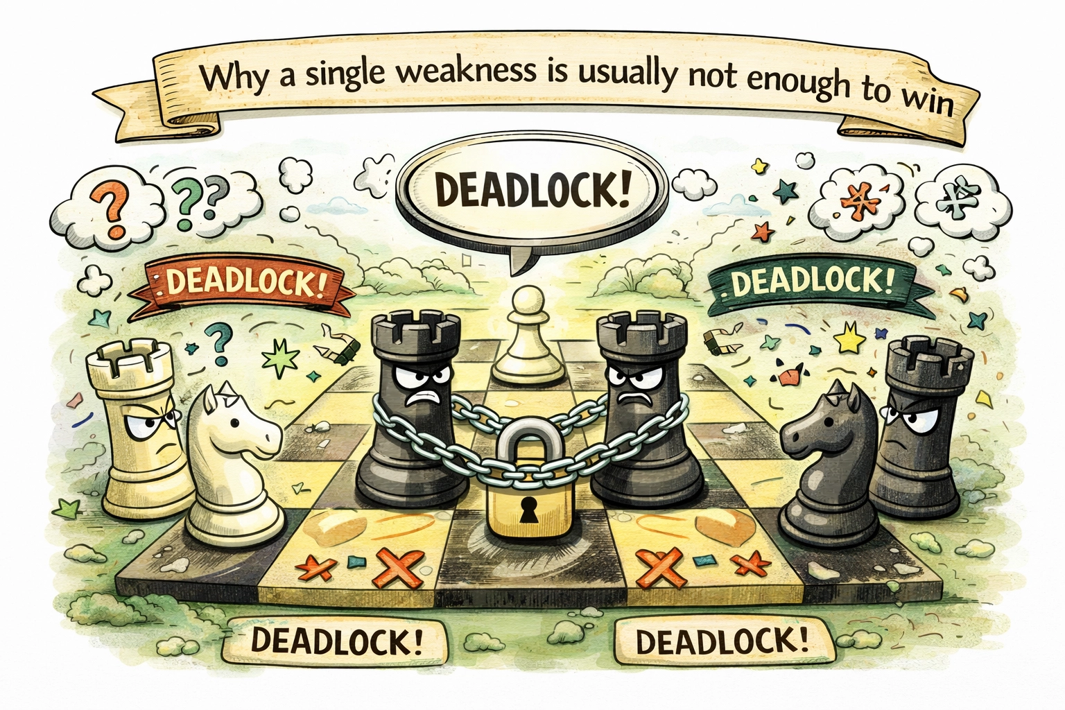  two weaknesses, in chess