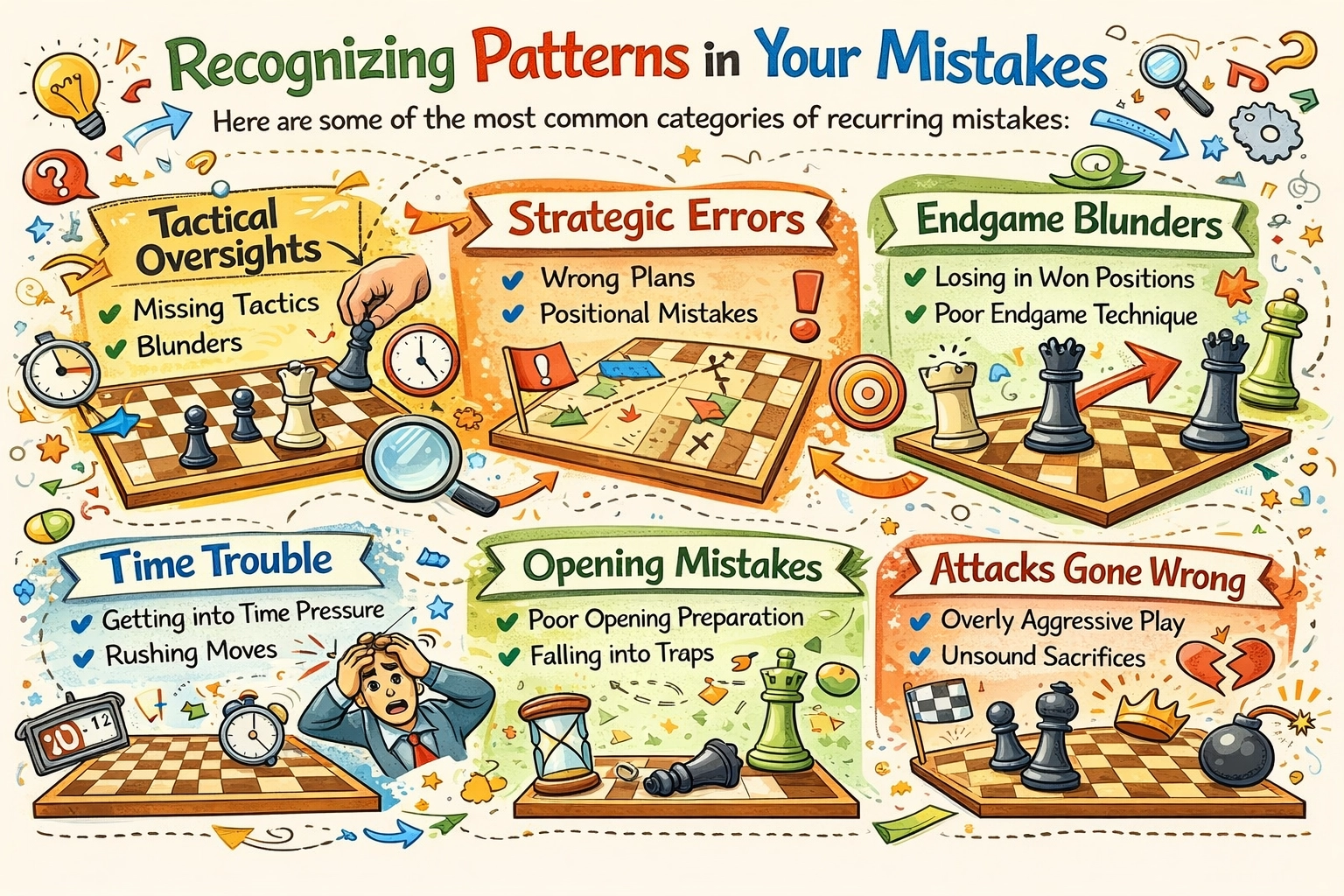 identifying and fixing, chess, weaknesses