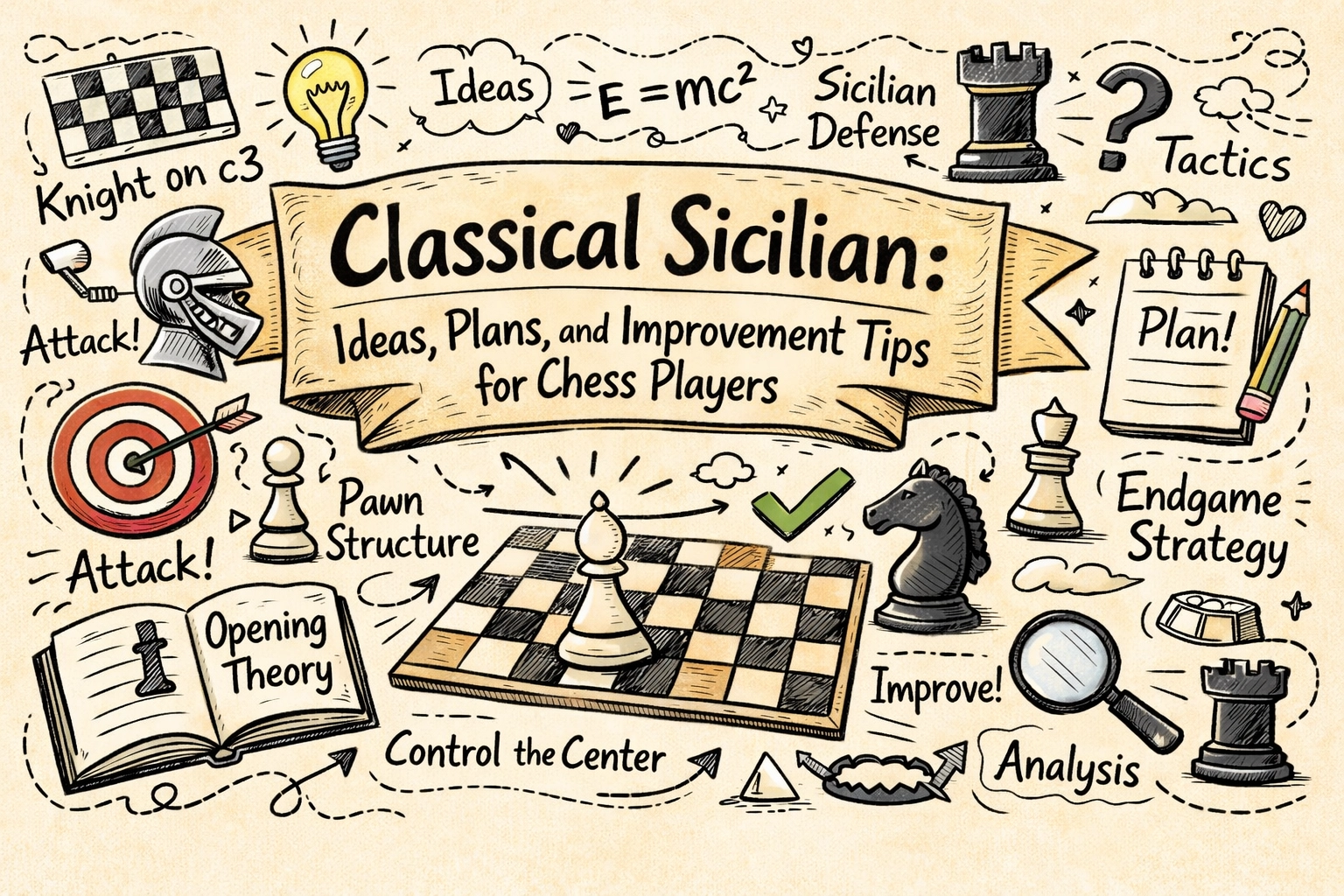 Classical sicilian: ideas, plans, and improvement tips for chess players