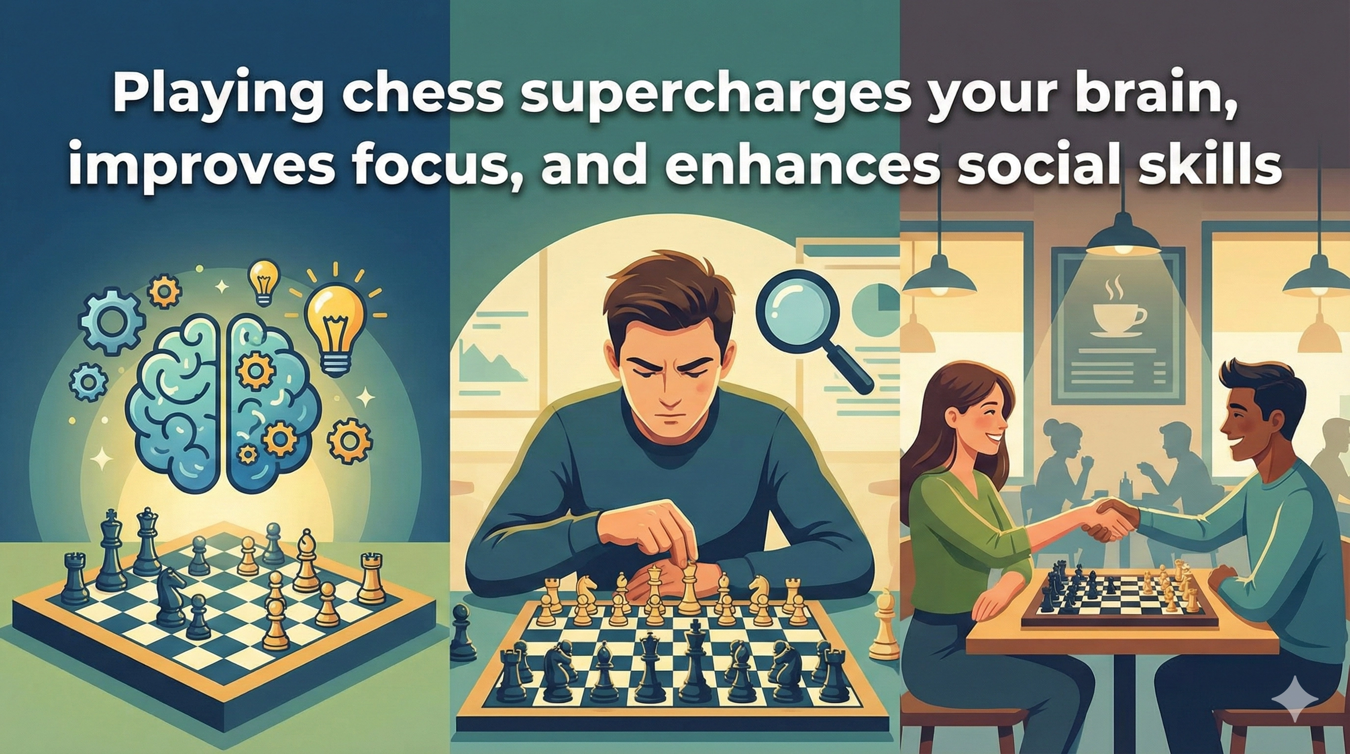 Playing chess supercharges your brain, improves focus, and enhances social skills