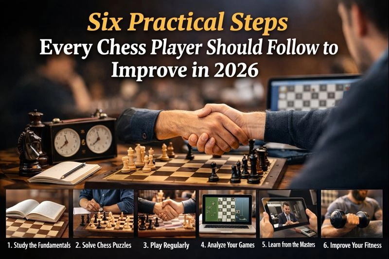 Six Practical steps every chess player should follow to improve in 2026