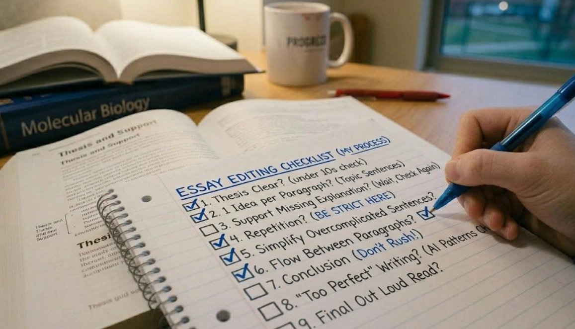 Proofreading and editing descriptive essays before submission