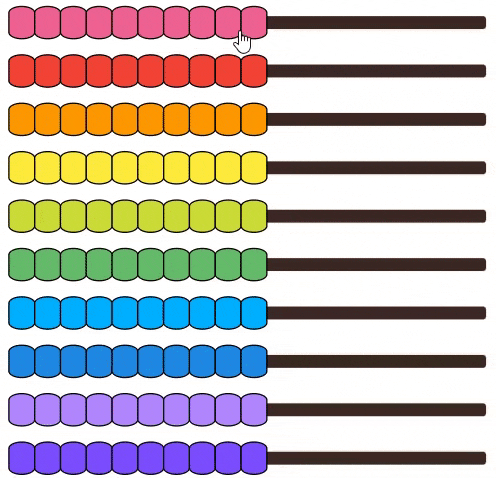 Add 7+8 on abacus using the Two 5s Method. 