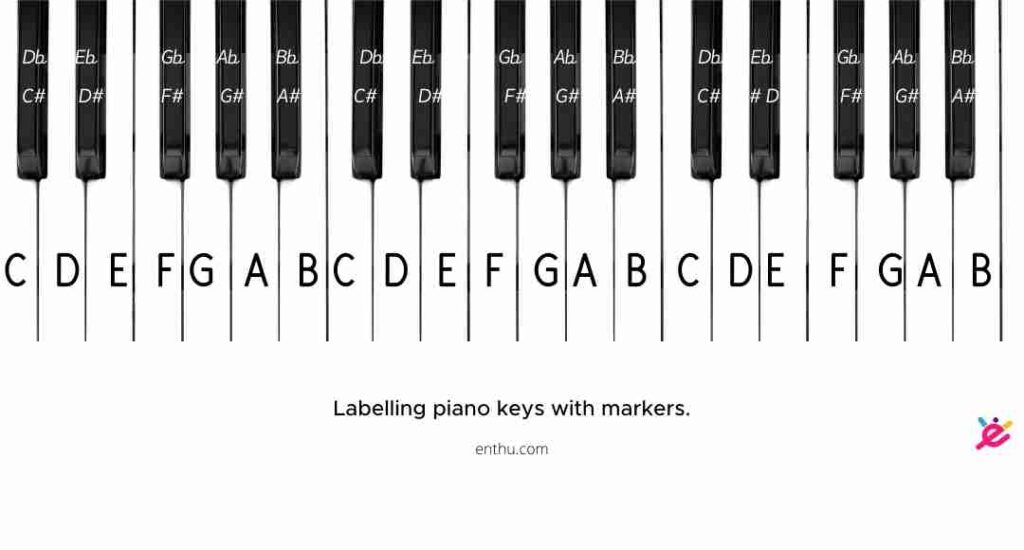 How To Label Piano Keys? [Pictures Included] - EnthuZiastic